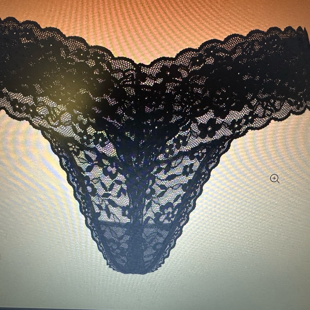Black Lace Thong